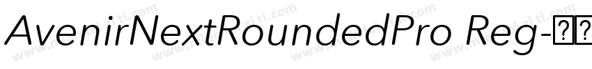 AvenirNextRoundedPro Reg字体转换